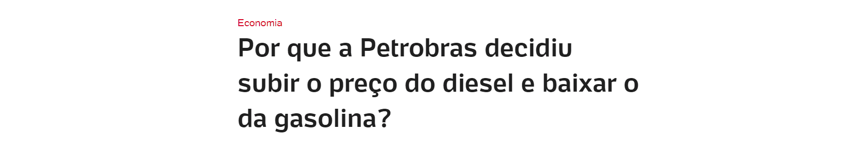 Por que a Petrobras decidiu subir o preço do diesel e baixar o da gasolina? - UOL