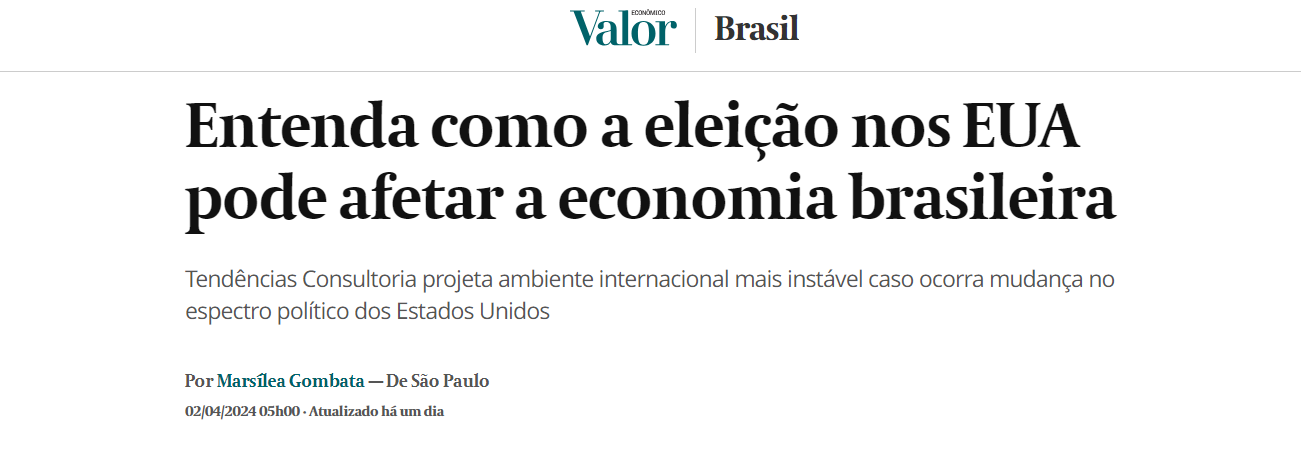 Entenda como a eleição nos EUA pode afetar a economia brasileira - Valor Econômico