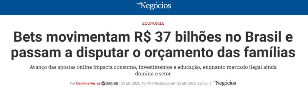 Bets movimentam R$ 37 bilhões no Brasil e passam a disputar o orçamento das famílias - Veja Negócios
